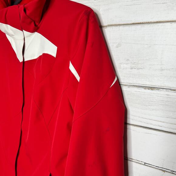 Spyder Amp Winter Ski Jacket Red White Women's Size 12 - Picture 4 of 15